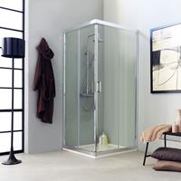 KIAMAMI VALENTINA Transparente Quadratische Duschkabine 80 × 80 Mit Schiebeöffnung Im Modernen Design