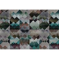 A.S. CREATIONS A.s.creations - Fototapete zigzag 1 DD111201 Livingwalls Walls by Patel Vliestapete Beige Braun Creme Grau Grün Schwarz Braun - Beige, Orange, Rot,