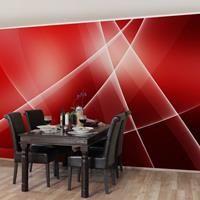 Bilderwelten Mustertapete - Red Turbulency - Vliestapete Breit Größe HxB: 225cm x 336cm