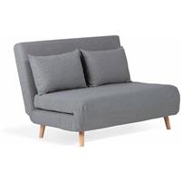 SKLUM 2-Sitzer Sofa Elen aus Stoff Polyester Hellgrau - Hellgrau
