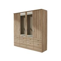 kindermoebel-24shop Kleiderschrank Dilan 14 Grau 4 Türen B 181 cm