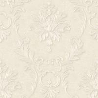 A.S. CREATIONS A.s.creations - Barock-Tapete Ornament-Tapete Beige Crème Silber Vliestapete Beige Crème Silber 324221 32422-1 - Beige / Crème, Silber