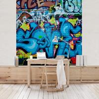 Bilderwelten Graffiti Tapete - Colours of Graffiti - Vlies Fototapete Quadrat Größe HxB: 288cm x 288cm