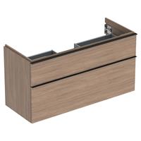 Geberit iCon wastafelonderkast 2 lade 118x47,6 cm, eiken