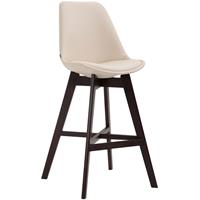 CLP Barhocker Cannes Kunstleder-creme-Cappuccino