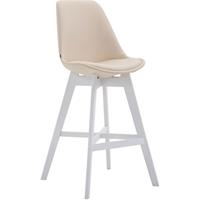 CLP Barhocker Cannes Kunstleder-creme-Weiß