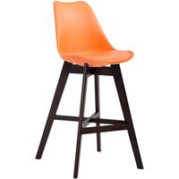 CLP Barhocker Cannes Kunststoff-orange-Cappuccino