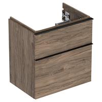 Geberit iCon wastafelonderkast 2 lade 59x41,6 cm, noten hickory