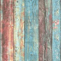 HOMEMAISON Holz-Tapete bunt | Maritime Tapete Holz verwittert 307231 | Vliestapete Holzoptik 30723-1 | Vintage-Tapeten für Schlafzimmer & Bad