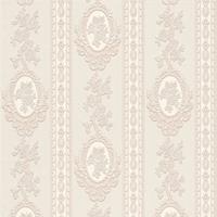 A.S. CREATIONS Barock-Tapete mit Glitzer 186133 | Weiße Ornament-Papiertapete 18613-3 für Wohnzimmer & Flur | Romantische Tapeten - Beige / Crème, Silber