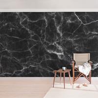 Bilderwelten Marmor Tapete - Nero Carrara - Vlies Wandtapete Breit Größe HxB: 225cm x 336cm