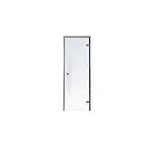 desineo Tür für Hammam 90 x 190 cm mit 8 Mm transparentes Glas, mit Aluminiumrahmen 2