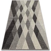 RUGSX Teppich FEEL 5674/16811 DIAMANTEN grau / anthrazit / creme Grau und Silbertönen 80x150 cm