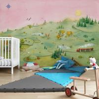 Bilderwelten Kindertapete - Fridas Welt - Vlies Fototapete Breit Größe HxB: 225cm x 336cm