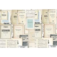 A.S. CREATIONS A.s.creations - DD117380 SheetMusic1 Atelier 47 fototapete retro/vintage 270 x 400 cm (4 Teile) Jetzt Fototapeten günstig kaufen - Grau, Weiß