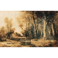 A.S. CREATIONS A.s.creations - DD117410 ForestPaint.2 Atelier 47 fototapete gemälde baum natur landschaft 270 x 400 cm (4 Teile) Jetzt Fototapeten günstig kaufen