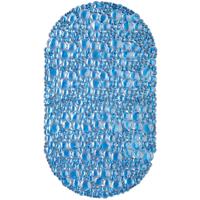 RELAXDAYS Badewannenmatte oval, BxT: 67 x 38 cm, waschbar, Massage, rutschfeste Badewanneneinlage, mit Saugnäpfen, blau