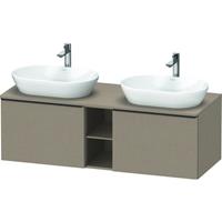 Duravit D-Neo wastafelonderkast geschikt voor 2 wastafels 45,9x140x55 cm, linnen mat