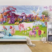 Bilderwelten Kindertapete - Mia and me - Lyria und Onchao mit den Ponycorns - Vlies Fototapete Breit Größe HxB: 190cm x 288cm