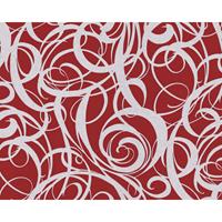 EDEM Grafik Tapete  81136BR25 heißgeprägte Vliestapete mit abstraktem Muster und metallischen Akzenten rot purpur-rot silber 10,65 m2