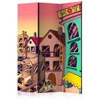 ARTGEIST 3teiliges Paravent Morning in a city cm 135x172 