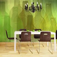 ARTGEIST Fototapete Grüne Flaschen cm 300x231 