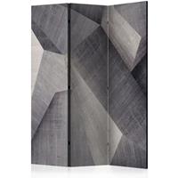 ARTGEIST 3teiliges Paravent Abstract concrete cm 135x172 