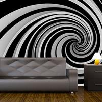 ARTGEIST Fototapete Black and white swirl cm 300x231 