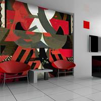 ARTGEIST Fototapete Rot e Co eine kubistisc cm 250x193 