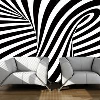 ARTGEIST Fototapete OpArt schwarzweiß cm 250x193 