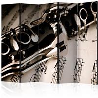 ARTGEIST 5teiliges Paravent Clarinet and musi cm 225x172 