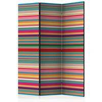 ARTGEIST 3teiliges Paravent Subdued stripes cm 135x172 