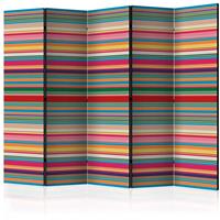 ARTGEIST 5teiliges Paravent Subdued stripes I cm 225x172 