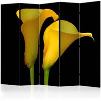 ARTGEIST 5teiliges Paravent Two yellow calla cm 225x172 