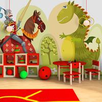 ARTGEIST Fototapete Drache und Ritter cm 250x193 