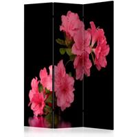 ARTGEIST 3teiliges Paravent Azalea in Black cm 135x172 