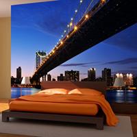 ARTGEIST Fototapete Beleuchtete Manhattan Brid cm 300x231 