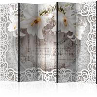 ARTGEIST 5teiliges Paravent Lilies and Quilte cm 225x172 
