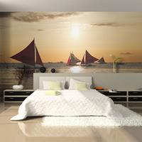 ARTGEIST Fototapete Segelboote Sonnenunterga cm 250x193 