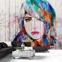 ARTGEIST Fototapete Wooden Portrait cm 350x245 