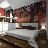 ARTGEIST Fototapete Kupferroter Herbstbaum cm 250x193 