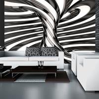 ARTGEIST Fototapete Black and white swirl cm 250x175 