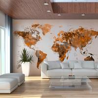 ARTGEIST Fototapete World in brown shades cm 450x270 