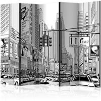 ARTGEIST 5teiliges Paravent Street in New Yor cm 225x172 