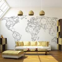 ARTGEIST Fototapete Map of the World white s cm 300x231 