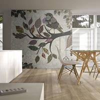 ARTGEIST Fototapete Kostbarer Vogel Patchwork cm 250x193 
