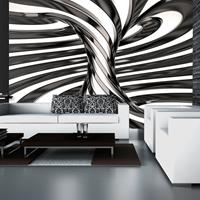 ARTGEIST Fototapete Black and white swirl cm 150x105 