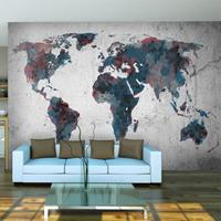 ARTGEIST Fototapete World map on the wall cm 300x231 