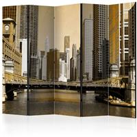 ARTGEIST 5teiliges Paravent Chicago's bridge cm 225x172 