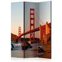 ARTGEIST 3teiliges Paravent Golden Gate Bridg cm 135x172 